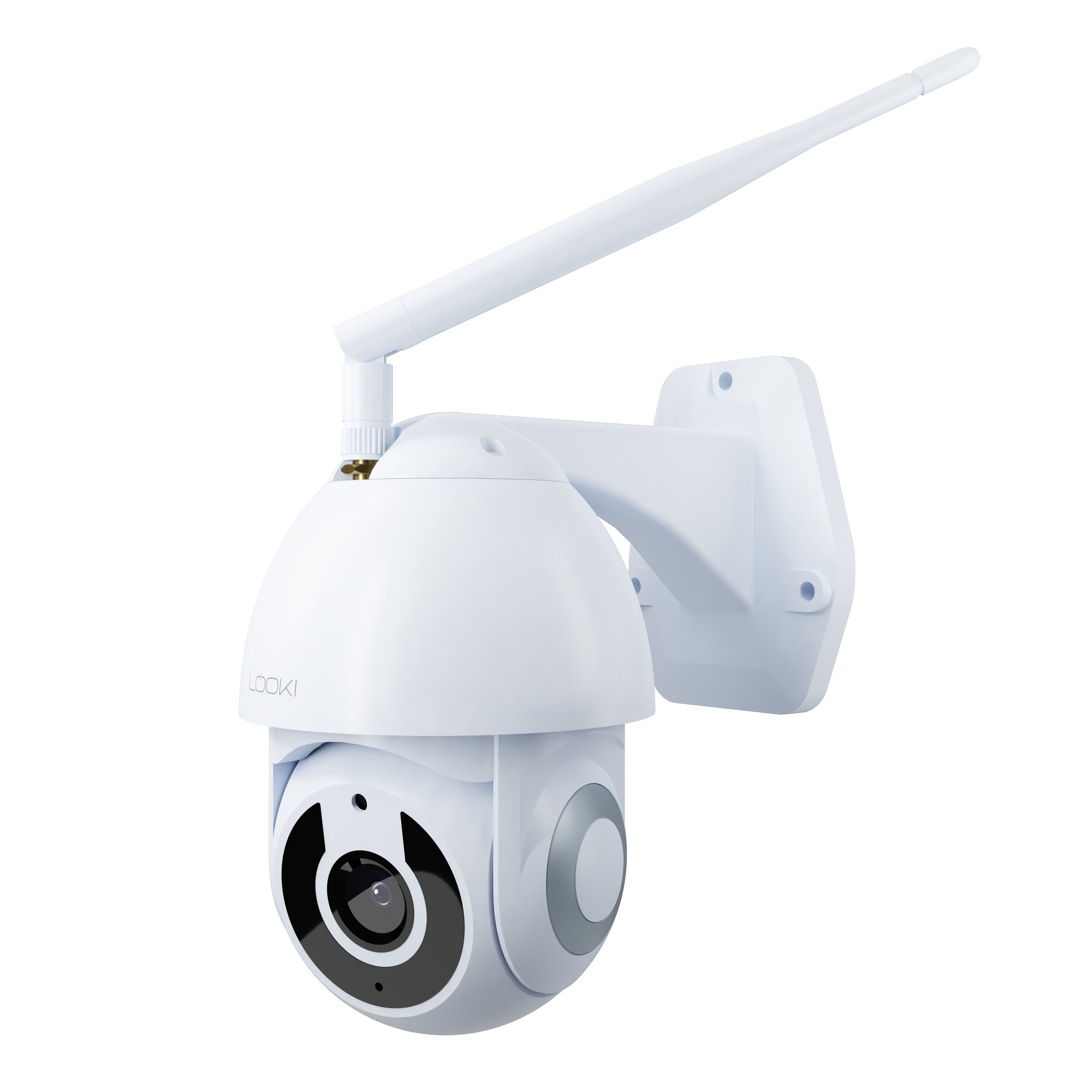 Looki Beveiligingscamera voor Buiten - Full HD - 360PRO - met 32GB SD-kaart & Cloud - WIFI IP camera - met Nachtzicht - Wit