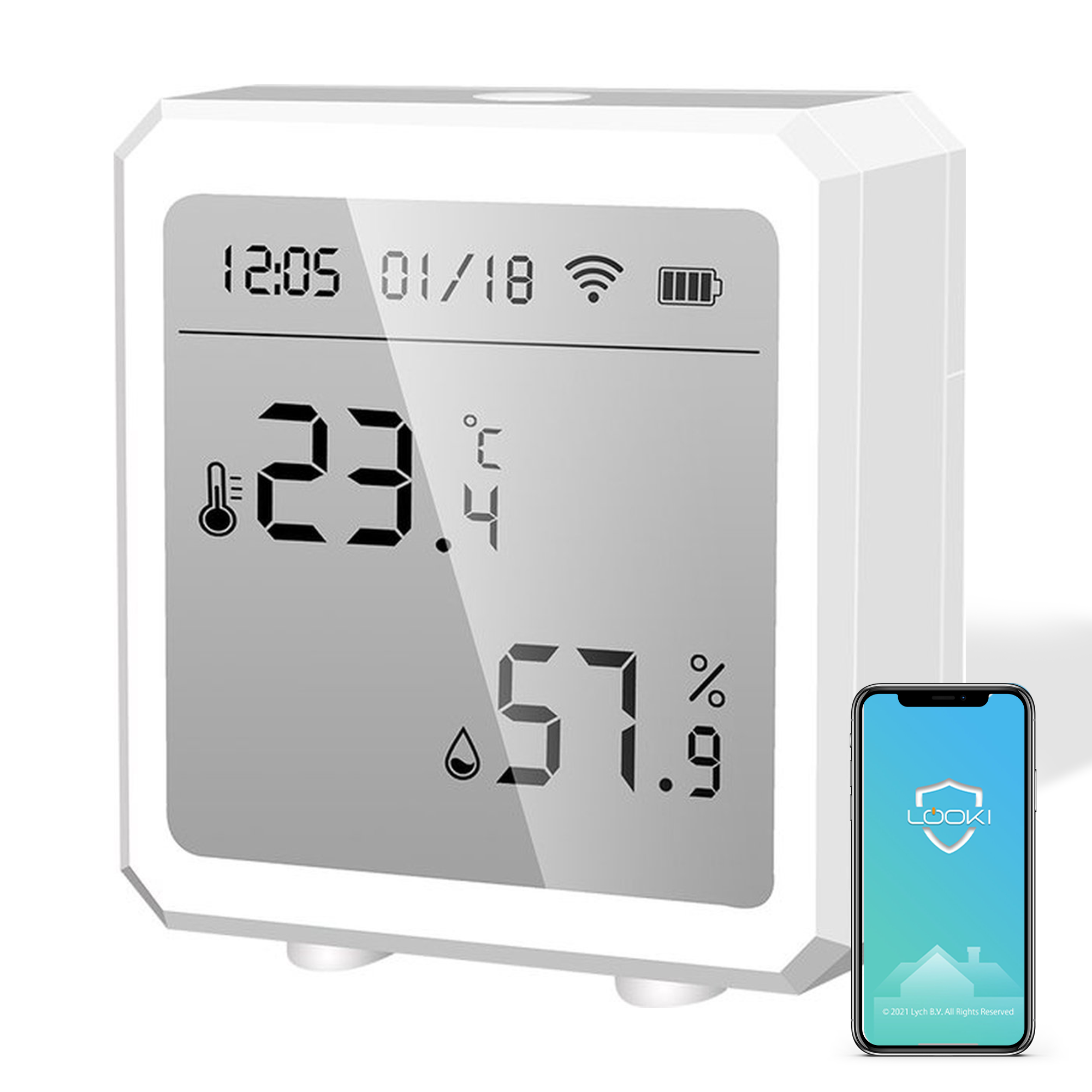 Smart Life WiFi Thermometer / Hygrometer Inclusief Datum & Tijd -  USB-versie | bol