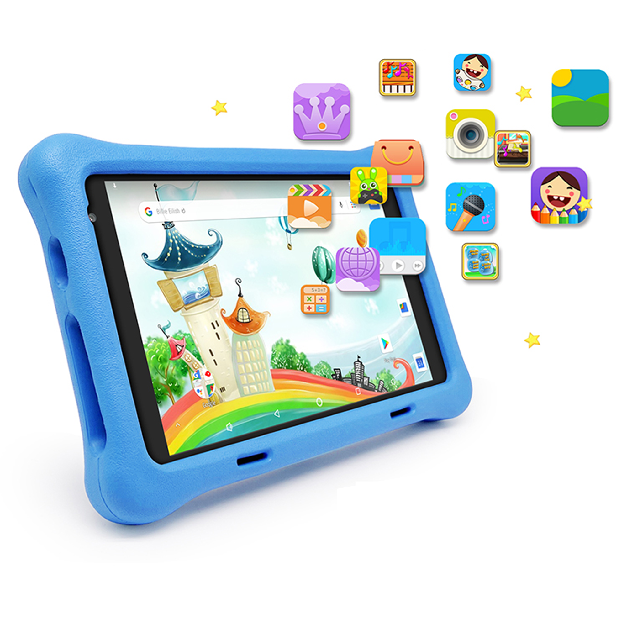 Looki KidsTab Pro - Kinder Tablet – 8 Inch – Android 10 – 32GB – Camera Voor & Achter– Ouderlijk Toezicht - Schermtijd – Blauw